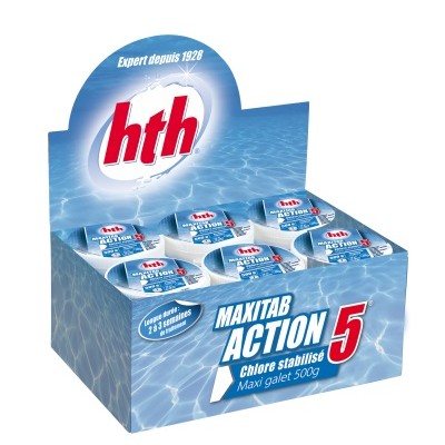 hth® - MAXITAB Action 5 Bloc 6 x  500g