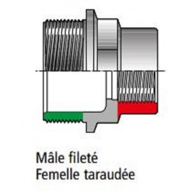 Réduction double 1/2" X 3/8"