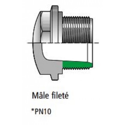 Bouchon mâle fileté 1 1/2"