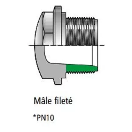 Bouchon mâle fileté 1 1/2" Bouchon mâle fileté 1 1/2"  STA2050