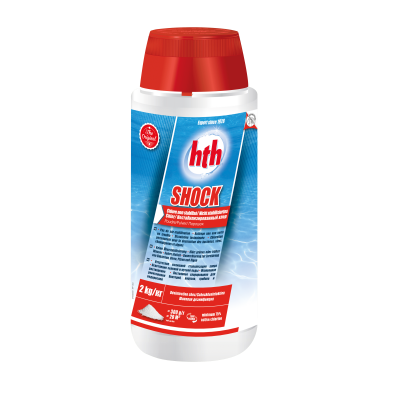 hth® - SHOCK poudre - Rattrape une eau verte -trouble