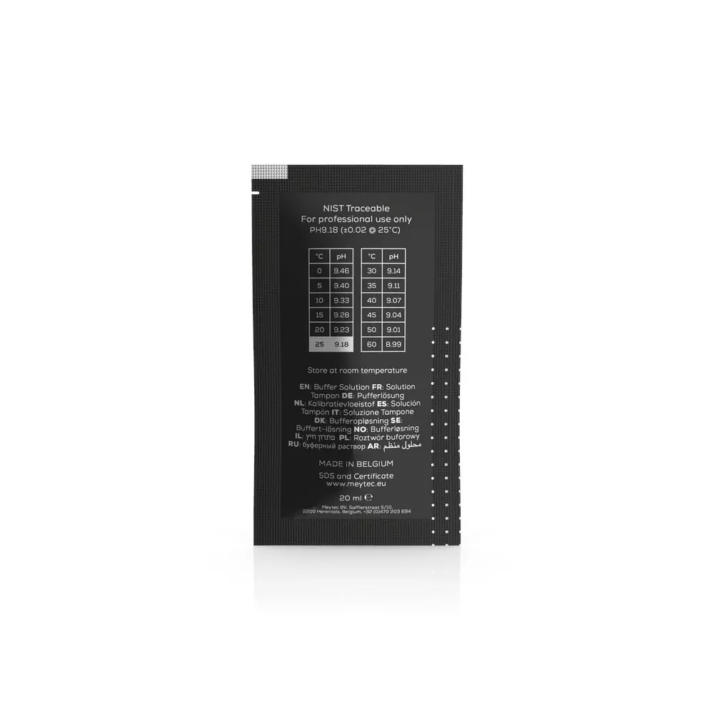 Sachet Solution tampon pH 9.00 - 20ml Sachets, faciles à utiliser e...