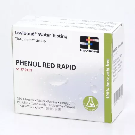 Phenol RED Rapid - 250 pastilles La tablette appropriée pour un rés...