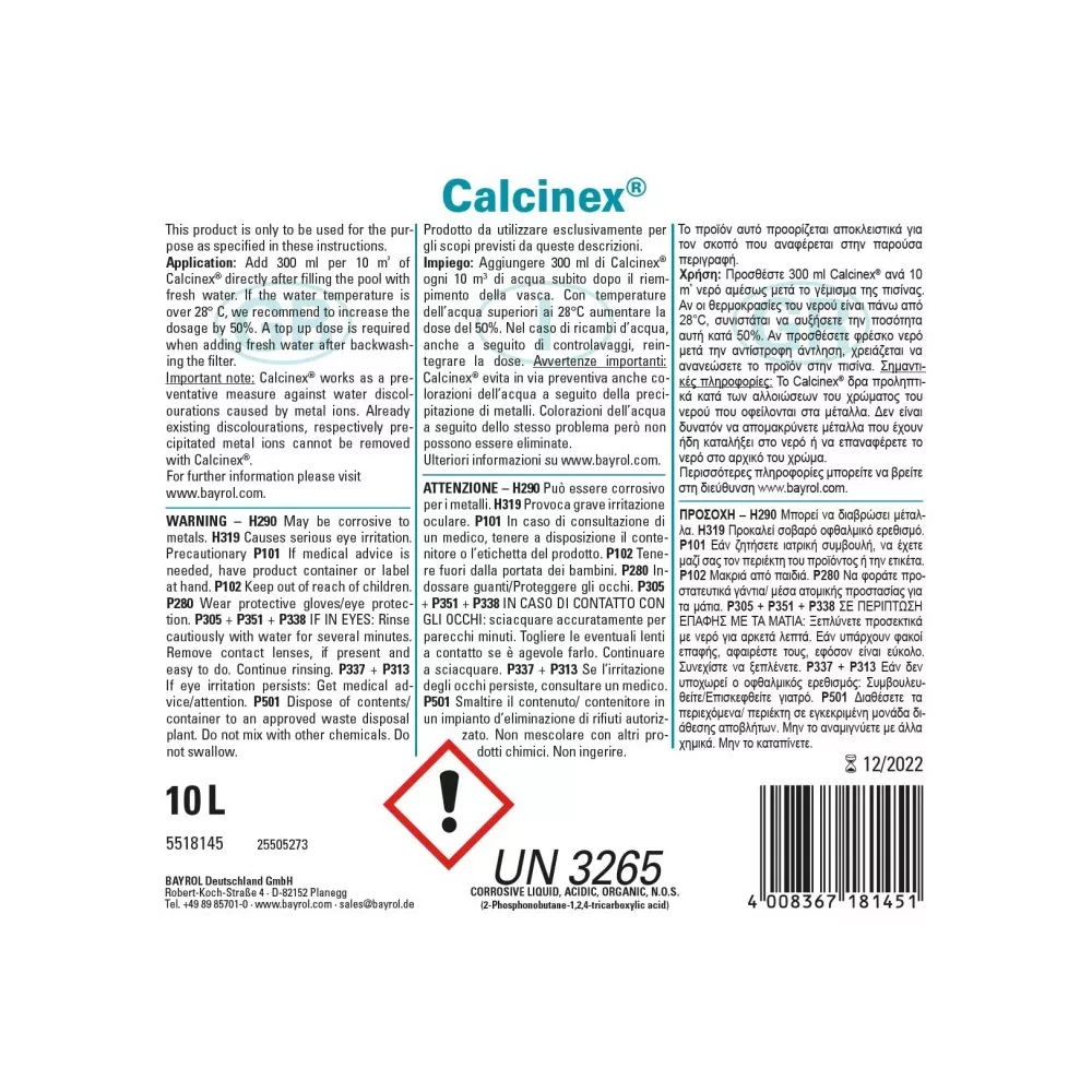 Calcinex® Bayrol