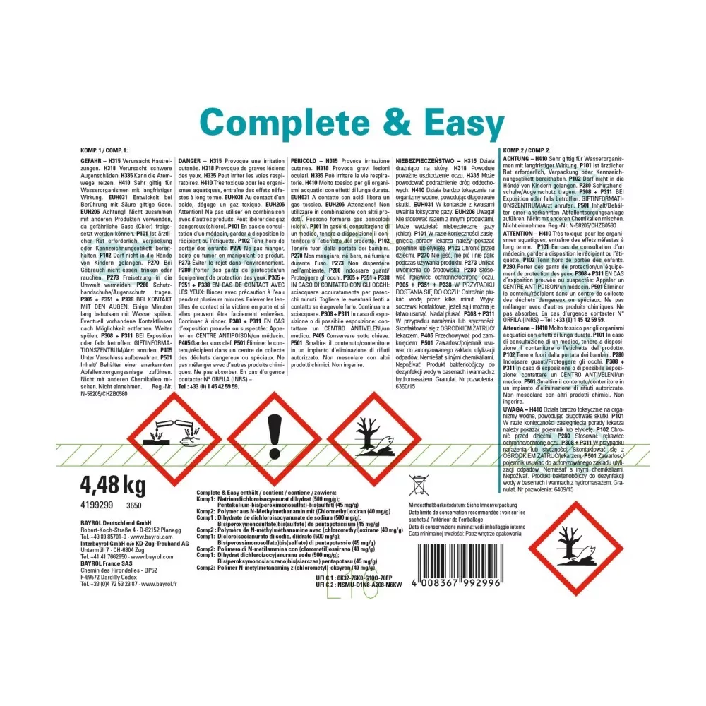 Complete & Easy à 4,48kg, 16 double-sachets