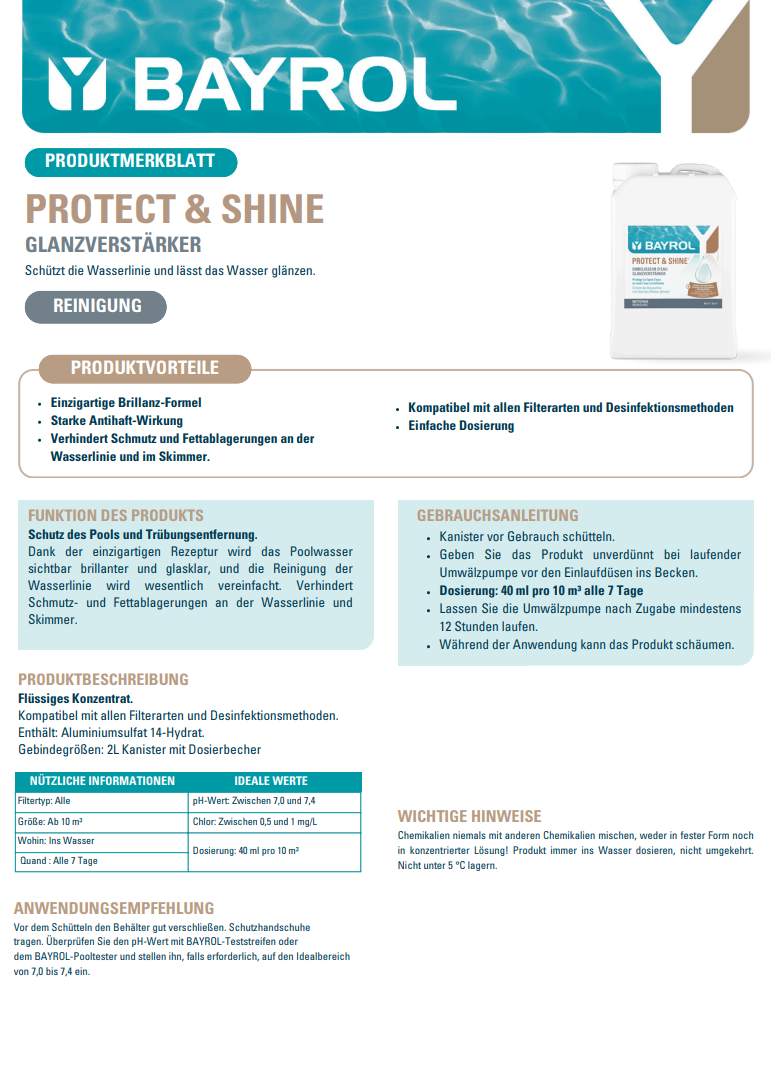 protect shine nettoyant ligne d eau