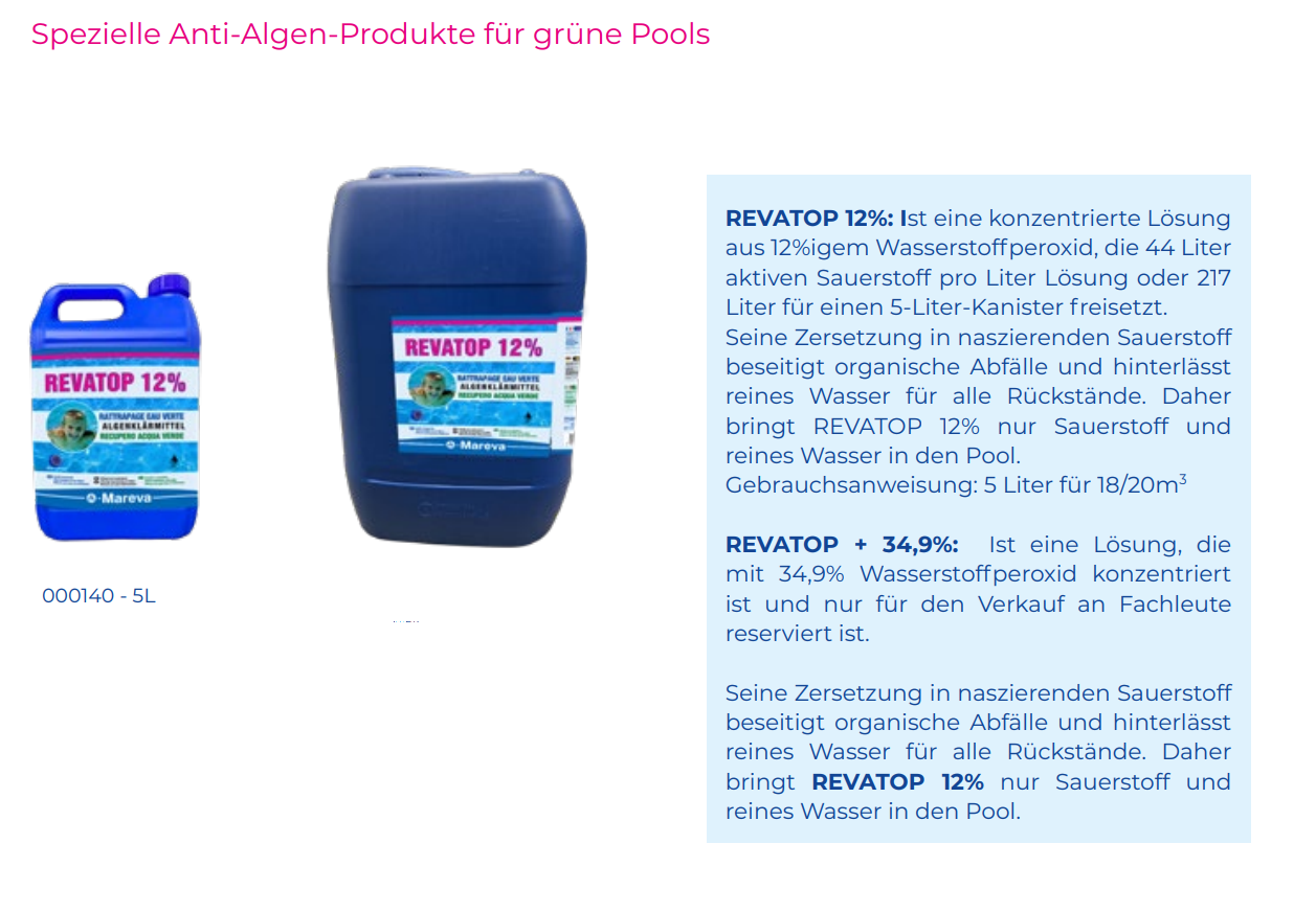 revatop mareva gegen algen