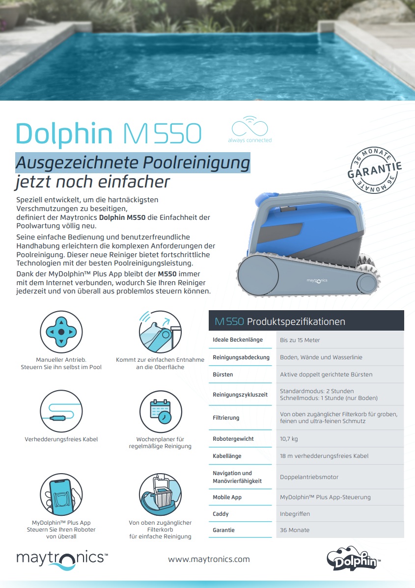 t die 550M Dolphin Maytronics_renigerung robot