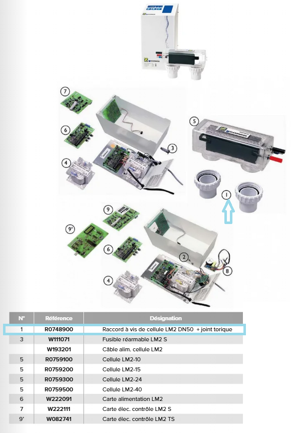 RACCORD ELECTROLYSEUR