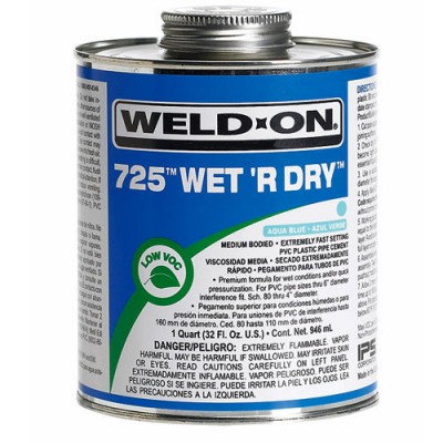 Weld-On® 725™ Wet 'R Dry™