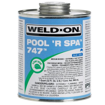 Colle pour tuyau spa (Pipe Cement) Weld-On 747